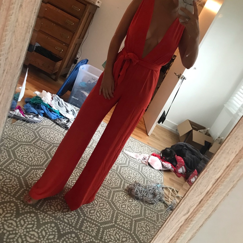 Low cut jumpsuit